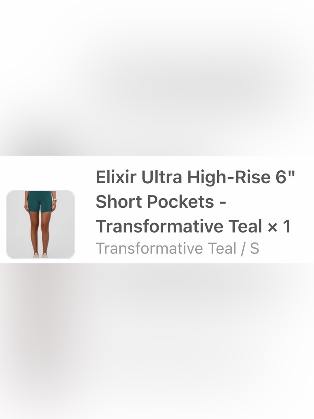 Elixir Ultra High-Rise 6" Bike Shorts in Transformative Teal